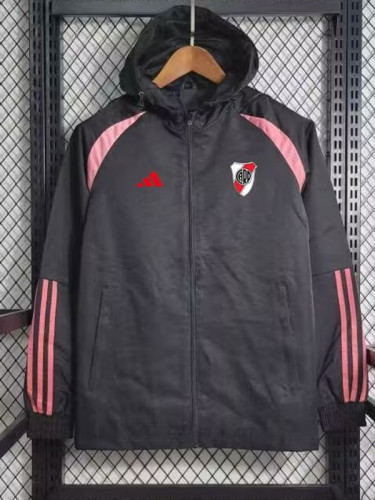 23/24 River Plate Black  Windbreaker