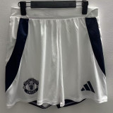 24/25 Man Utd  White Away Player Version Shorts Pants