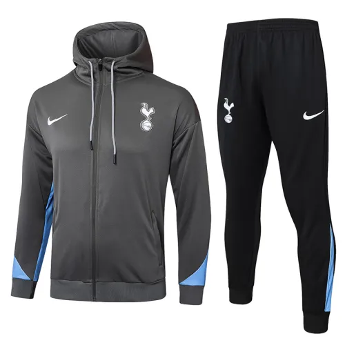 24/25 TOT Grey Hooded  Tracksuit(Add Fluff)  (连帽加绒F604)