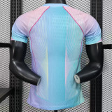25 /26 BAR Light Blue Special Edition Player Version Soccer Jersey(蓝色大胸花）