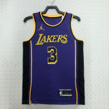 22/23 LAKERS DAVIS #3 Purple Top Quality Hot Pressing NBA Jersey (Trapeze Edition)