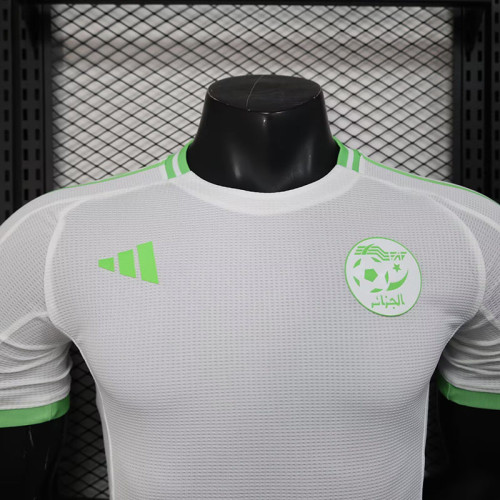 25/26 Algeria White Player Version Soccer Jersey