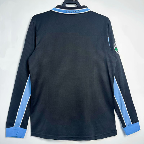 1998/1999 Lazio Away Long Sleeve Retro Soccer Jersey