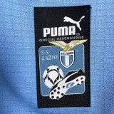 1998/1999 Lazio Home Long Sleeve Retro Soccer Jersey