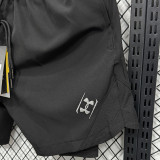 2025 A247 Black Casual Double layer shorts# 双层