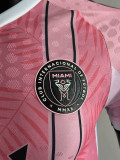 25/26 Inter Miami  Leaf patterns  Pink  Player Version  Polo Shirts