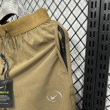 2025 A246 Khaki Casual Double layer shorts# 双层小标(NK)