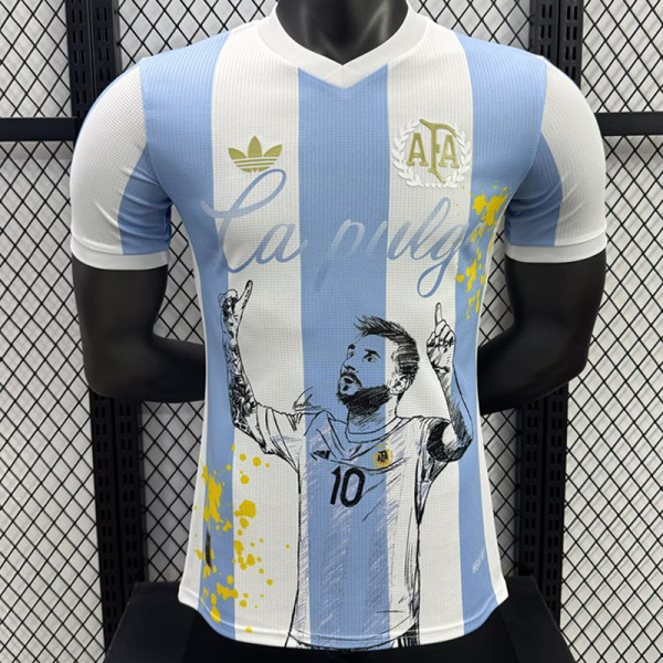 25/26 Messi Argentina Messi Graffiti Edition Player Version Soccer Jersey