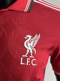 25/26  LIV Team Logo Steel Pattern  Edition  Red Player Version Soccer Jersey