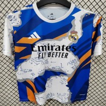 25/26 RMA White Blue Training Shirts 25/26 RMA White Blue Training Shirts