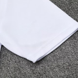25/26 Al-Nassr  White Polo Collar Pants Set