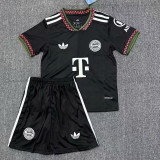 25/26  Bayern Black Special Edition  Kids Soccer Jersey