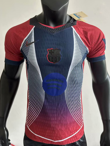25 /26 BAR Light Red & Black  Special Edition Player Version Soccer Jersey