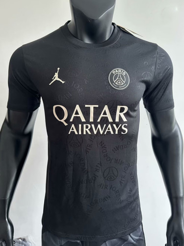 25/26 PSG Team Logo Black  Player Version Training Shirts
