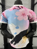 25/26 Japan  Fox Head Blue Pink  Player Version  Soccer Jersey
