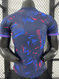 25/26 BAR  Special Edition Purple Blue Player Version Soccer Jersey(黄胸花）