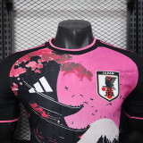 25/26 Japan Ancient Pagoda Pink Black Player Version  Soccer Jersey
