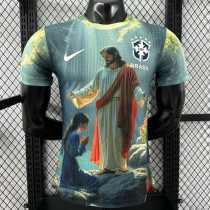 25/26 Brazil Christ statue Sky Blue Player Version Soccer Jersey 25/26 Brazil Christ statue Sky Blue Player Version Soccer Jersey