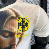 25/26 Brazil Christ statue Yellow Player Version Soccer Jersey