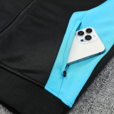 25/26 Marseille Black & SKY Blue Jacket Tracksuit