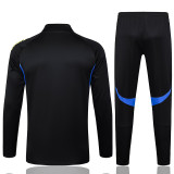 25/26 Man Utd Black  Half Pull Tracksuit #B2538 (半拉链)