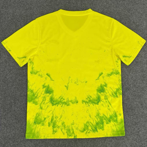 25/26  Brazil  Grass Special Edition Yellow Fans Soccer Jersey