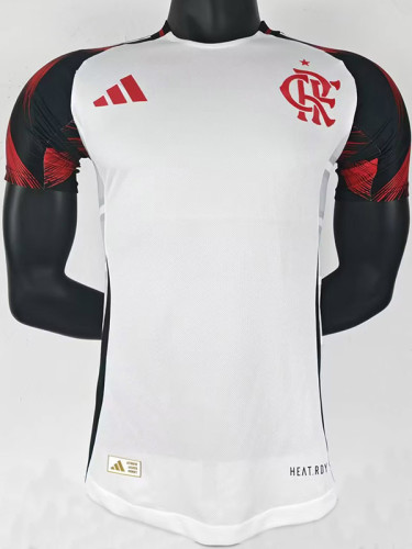 25/26 Flamengo Away  Player Version Soccer Jersey(Print all sponsors、全广告）