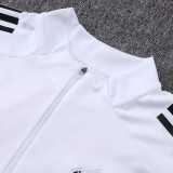 25/26 Man Utd White  Half Pull Tracksuit #B2537 (半拉链)