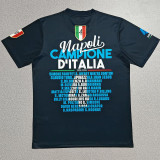 2025  Napoli Deep Blue Champion Pattern T-shirt