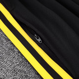 25/26 RMA Black Retro Jacket Tracksuit#A2529(黄袖边）