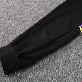 25/26 RMA Black Retro Jacket Tracksuit#A2529(黄袖边）