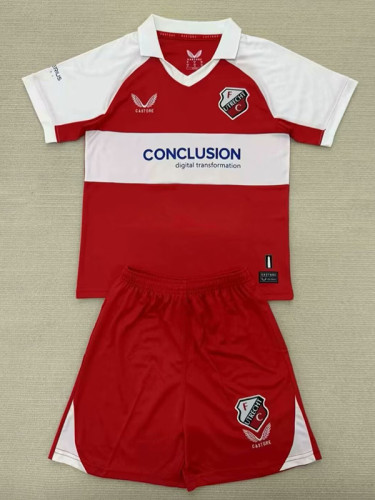 25/26 FC Utrecht Fourth Kids  Soccer Jersey