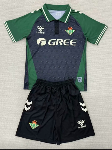25/26  Real Betis  Concept  Edition Grey Green Kids  Soccer Jersey