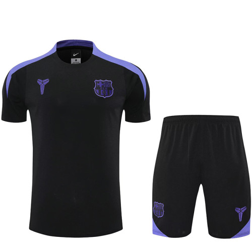 25/26 BAR Black & Purple Training Short Suit (肩膀紫色）
