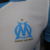 25/26  Marseille White Player Version Soccer Jersey
