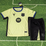25 /26 BAR Light  Yellow  Special Edition  Kids Soccer Jersey(浅黄黑胸花)