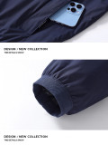 2025 New Royal Blue Simple casual Windbreaker#汤米风衣-707