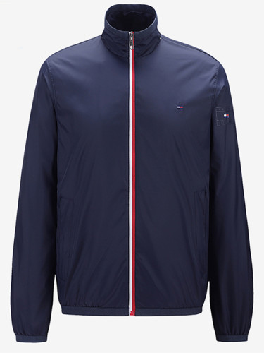 2025 New Royal Blue Simple casual Windbreaker#汤米风衣-707