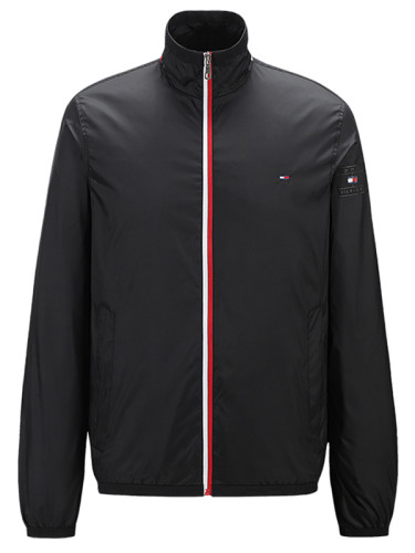 2025 New Black Simple casual Windbreaker#汤米风衣-707