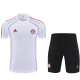 25/26  Bayern White  Training Short Suit (蓝红小边线）