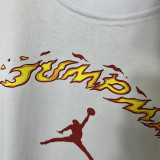 2025 T266 Jordan Fire  Edition  Pure Cotton  White T-shirt