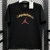 2025 T266 Jordan Fire  Edition  Pure Cotton  Black T-shirt