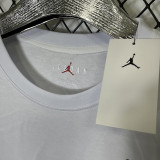 2025 T269 Jordan Logo  Pure Cotton  White T-shirt