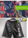 2025  PSG Champion Black Commemorative Edition Shorts Pants