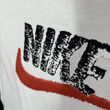 2025 T254 NK White  Pure Cotton  Blue T-shirt