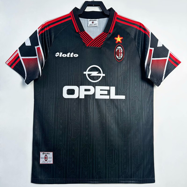 1997/1998 ACM Special Edition Black Retro Soccer Jersey#特别版