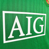 2007/2008 Man Utd Goalkeeper Green Long Sleeve  Retro Soccer Jersey