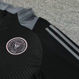 24/25 Inter Miami Black  Kids Half Pull Tracksuit  (童装、半拉链)