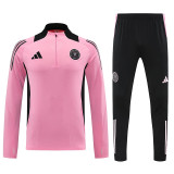 24/25 Inter Miami Pink Kids Half Pull Tracksuit  (童装、半拉链)