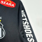 2012/2013 Santos FC Black Long Sleeve Retro Soccer Jersey